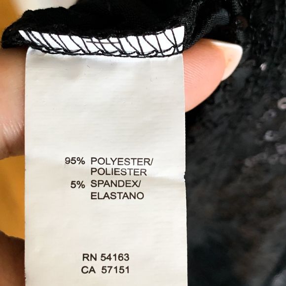 kensie Long Sleeve Black Jersey Dress Sz Large - Picture 6 of 8